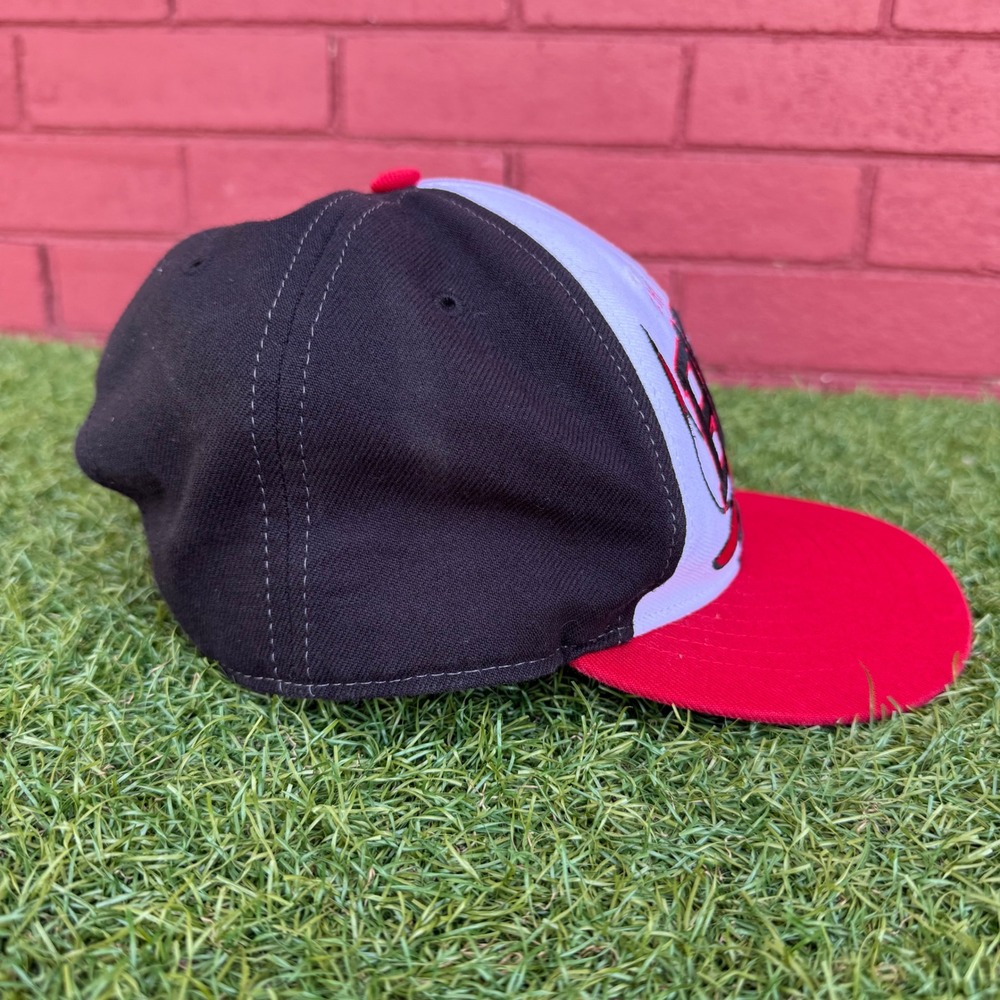 47 Brand Chicago Bulls Hardwood Classics Snapback Hat Red White Black One Size - Picture 3 of 8